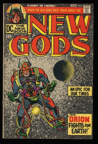 Cover Scan: New Gods #1 FN+ 6.5 1st Appearance Orion!! Jack Kirby Art! - Item ID #290596
