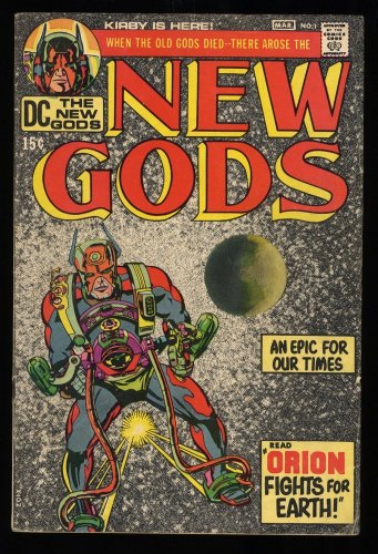 Cover Scan: New Gods #1 FN+ 6.5 1st Appearance Orion!! Jack Kirby Art! - Item ID #290597