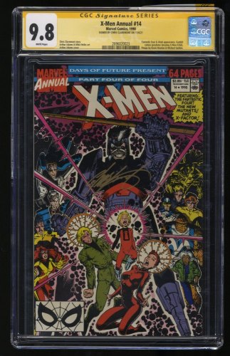 Cover Scan: X-Men Annual #14 CGC NM/M 9.8 Signed SS Chris Claremont! - Item ID #290658