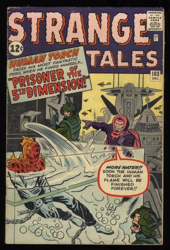 Cover Scan: Strange Tales #103 VG+ 4.5 Human Torch Appearance! 1st Appearance of Zemu! - Item ID #290791