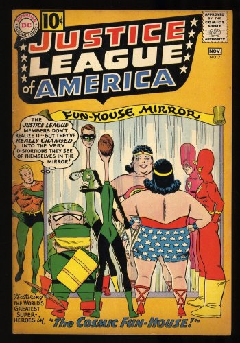 Cover Scan: Justice League Of America #7 VG+ 4.5 Last 10 Cent Cover! Sekowsky! Anderson! - Item ID #290796