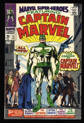 Cover Scan: Marvel Super-Heroes #12 FN/VF 7.0 1st Appearance Captain Marvel! - Item ID #290880