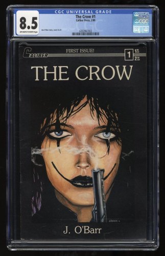 Cover Scan: Crow (1989) #1 CGC VF+ 8.5 1st Print Caliber Press! James OBarr Cover Art! - Item ID #292989