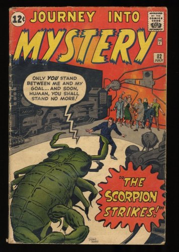 Cover Scan: Journey Into Mystery #82 GD+ 2.5 Jack Kirby/Dick Ayers Cover! - Item ID #293358