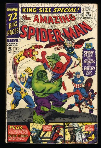 Cover Scan: Amazing Spider-Man Annual #3 VG 4.0 Captain America Hulk! - Item ID #293380
