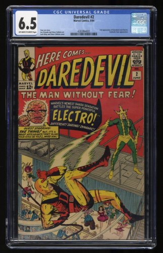 Cover Scan: Daredevil #2 CGC FN+ 6.5 2nd Appearance Daredevil and Electro! - Item ID #294031