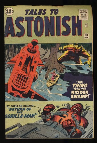 Cover Scan: Tales To Astonish #30 VG 4.0 Steve Ditko Art! Jack Kirby/Sol Brodsky Cover! - Item ID #296089