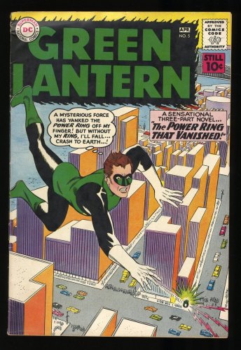 Cover Scan: Green Lantern #5 VG+ 4.5 1st Appearance Hector Hammond! Gil Kane! - Item ID #296095