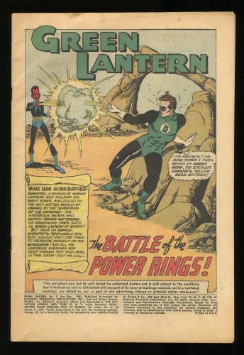 Cover Scan: Green Lantern #9 CV 0.1 1st Sinestro Cover! First Jordan Brothers! - Item ID #296100