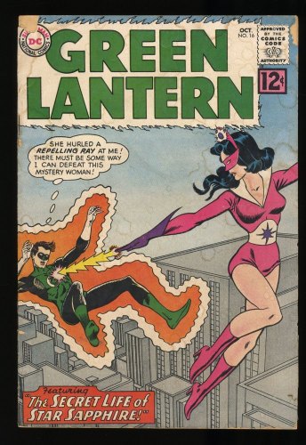 Cover Scan: Green Lantern #16 GD+ 2.5 Origin and 1st Appearance Star Sapphire! - Item ID #296102