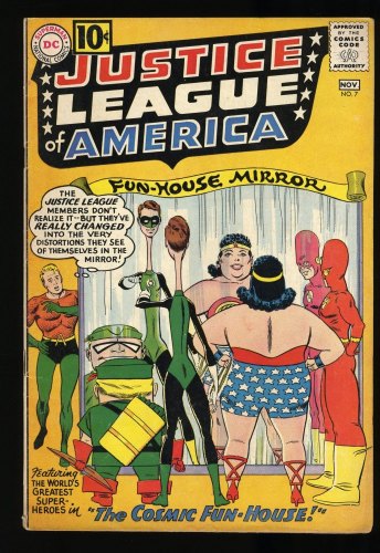 Cover Scan: Justice League Of America #7 VG/FN 5.0 Last 10 Cent Cover! Sekowsky! Anderson! - Item ID #296104