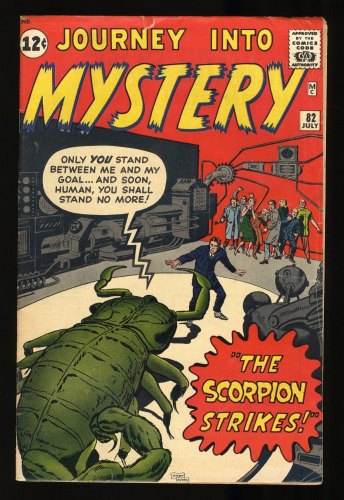 Cover Scan: Journey Into Mystery #82 VG+ 4.5 Jack Kirby/Dick Ayers Cover! - Item ID #296410