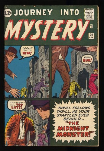 Cover Scan: Journey Into Mystery #79 VG/FN 5.0 Midnight Monster! Kirby/Ayers Cover! - Item ID #296420