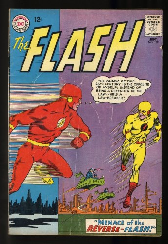 Cover Scan: Flash #139 VG 4.0 1st Appearance and Origin Reverse Flash! - Item ID #296439