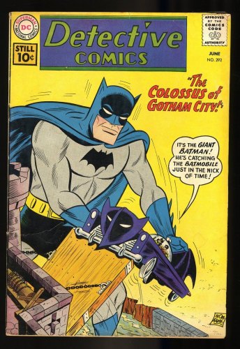 Cover Scan: Detective Comics (1937) #292 VG+ 4.5 Sheldon Moldoff Cover Art! Giant Batman! - Item ID #296465