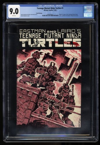 Cover Scan: Teenage Mutant Ninja Turtles #1 CGC VF/NM 9.0 3rd Print Origin 1st Appearance! - Item ID #296467