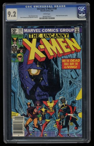 Cover Scan: Uncanny X-Men #149 CGC NM- 9.2 White Pages Sprite! Cockrum Cover! - Item ID #297778