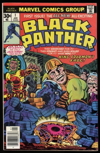 Cover Scan: Black Panther #1 FN/VF 7.0 King Solomon's Frog! 1st Solo Title! Kirby Art! - Item ID #298012