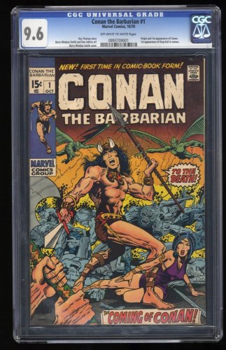 Cover Scan: Conan The Barbarian (1970) #1 CGC NM+ 9.6 1st App! Windsor-Smith Cover! - Item ID #298657