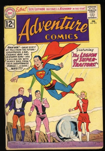 Cover Scan: Adventure Comics #293 GD+ 2.5 1st appearances of Bizarro Luthor, Kandor! - Item ID #299519