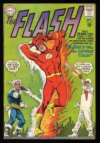 Cover Scan: Flash #140 VG- 3.5 1st Appearance Heat Wave! Captain Cold! - Item ID #299542
