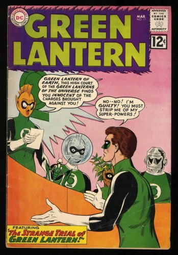 Cover Scan: Green Lantern #11 VG+ 4.5 Trial of Green Lantern! - Item ID #299543