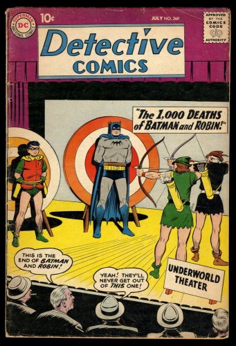 Cover Scan: Detective Comics #269 VG- 3.5 "The Thousand Deaths of Batman!"  - Item ID #299802