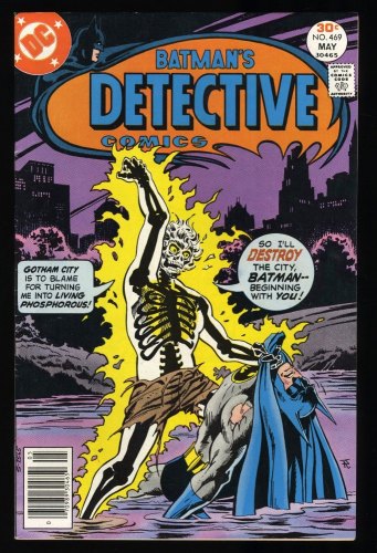 Cover Scan: Detective Comics (1937) #469 VF- 7.5 1st Doctor Phosphorus! - Item ID #299929
