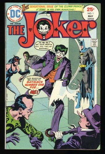 Cover Scan: The Joker (1975) #1 VF- 7.5 Two-Face Catwoman Riddler Penguin! Giordano Cover - Item ID #299931
