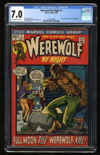 Cover Scan: Werewolf By Night #1 CGC FN/VF 7.0 1st Solo Series Classic Ploog Cover! - Item ID #300588
