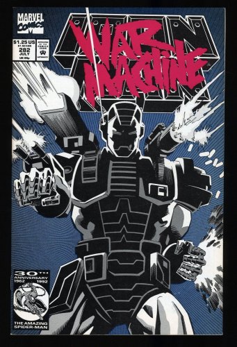 Cover Scan: Iron Man #282 VF 8.0 1st Appearance Full War Machine! Hopgood Cover! - Item ID #300627