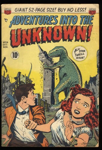 Cover Scan: Adventures Into The Unknown #13 VG- 3.5 "Beware the Jabberwock!" - Item ID #300683