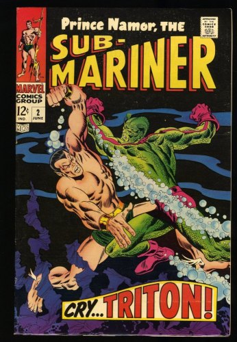 Cover Scan: Sub-Mariner #2 FN+ 6.5 Triton Appearance! 1st Inhumans Crossover! - Item ID #302354