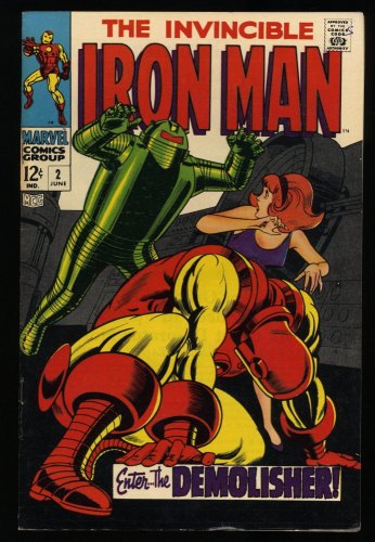 Cover Scan: Iron Man #2 FN/VF 7.0 1st Appearance Demolisher! 1st Janice Cord! - Item ID #302357