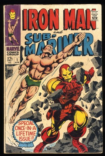 Cover Scan: Iron Man and Sub-Mariner #1 VG- 3.5 Predates 1st Issues! Whiplash App! - Item ID #302831