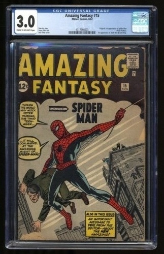 Cover Scan: Amazing Fantasy #15 CGC GD/VG 3.0 1st Appearance Spider-Man!  - Item ID #305133