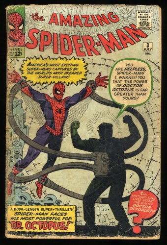 Cover Scan: Amazing Spider-Man #3 P 0.5 See Description 1st Appearance Doctor Octopus! - Item ID #306597