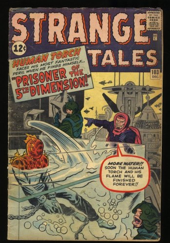 Cover Scan: Strange Tales #103 GD+ 2.5 Human Torch Appearance! 1st Appearance of Zemu! - Item ID #306643