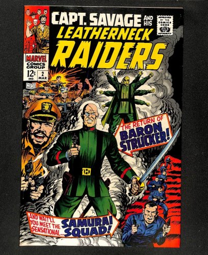 Cover Scan: Capt. Savage and His Leatherneck Raiders #2 NM 9.4 - Item ID #306861