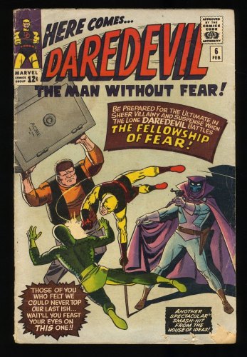 Cover Scan: Daredevil #6 VG- 3.5 1st full Appearance of Mr. Mister Fear! - Item ID #308572