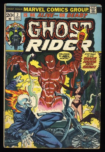 Cover Scan: Ghost Rider #2 VG 4.0 1st Appearance Daimon  Hellstorm! - Item ID #308624