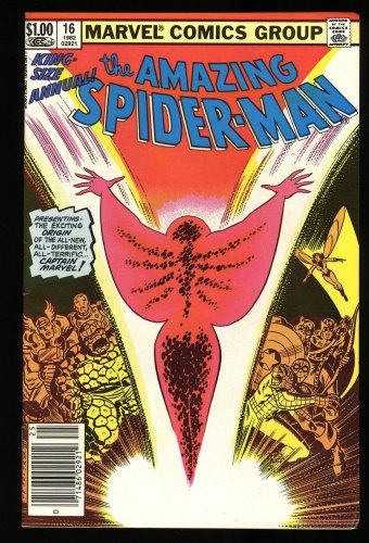 Cover Scan: Amazing Spider-Man Annual #16 VF 8.0 Newsstand Variant 1st Monica Rambeau!! - Item ID #308652