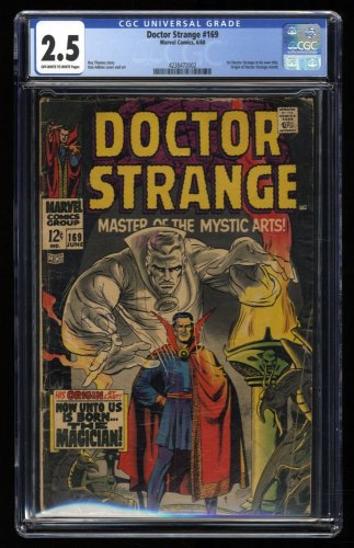 Cover Scan: Doctor Strange #169 CGC GD+ 2.5 1st Solo Title! Origin Retold! - Item ID #308747