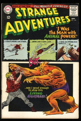 Cover Scan: Strange Adventures #180 FN+ 6.5 1st Appearance Animal Man! - Item ID #309220