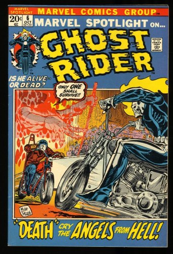 Cover Scan: Marvel Spotlight #6 VF- 7.5 2nd Full Appearance of Ghost Rider! - Item ID #310851