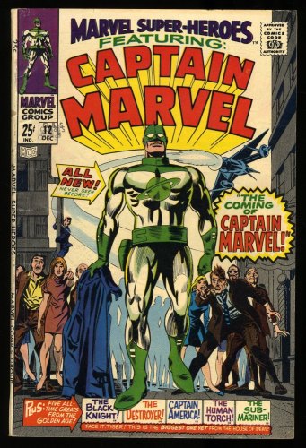 Cover Scan: Marvel Super-Heroes #12 FN- 5.5 1st Appearance Captain Marvel! - Item ID #310859