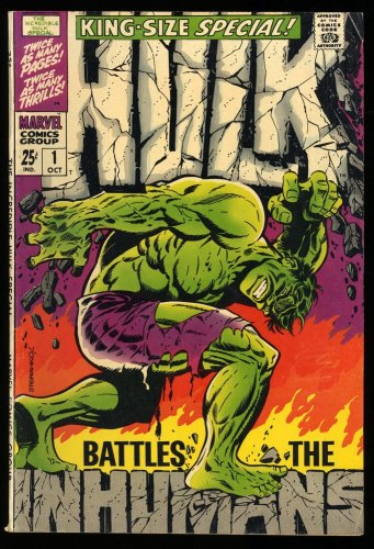 Cover Scan: Incredible Hulk Annual (1968) #1 FN+ 6.5 Classic Cover! Steranko! - Item ID #310884
