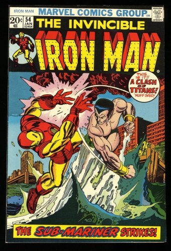 Cover Scan: Iron Man #54 VF+ 8.5 1st Appearance Moondragon! Marvel! Gil Kane Cover! - Item ID #310913