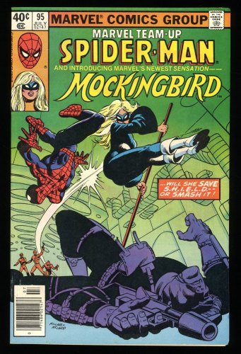 Cover Scan: Marvel Team-up #95 VF+ 8.5 Variant 1st Appearance Mockingbird Spider-Man! - Item ID #312223