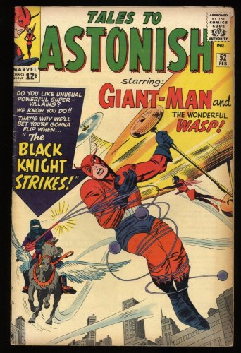 Cover Scan: Tales To Astonish #52 VG- 3.5 1st Appearance of Black Knight! 1964! - Item ID #312274